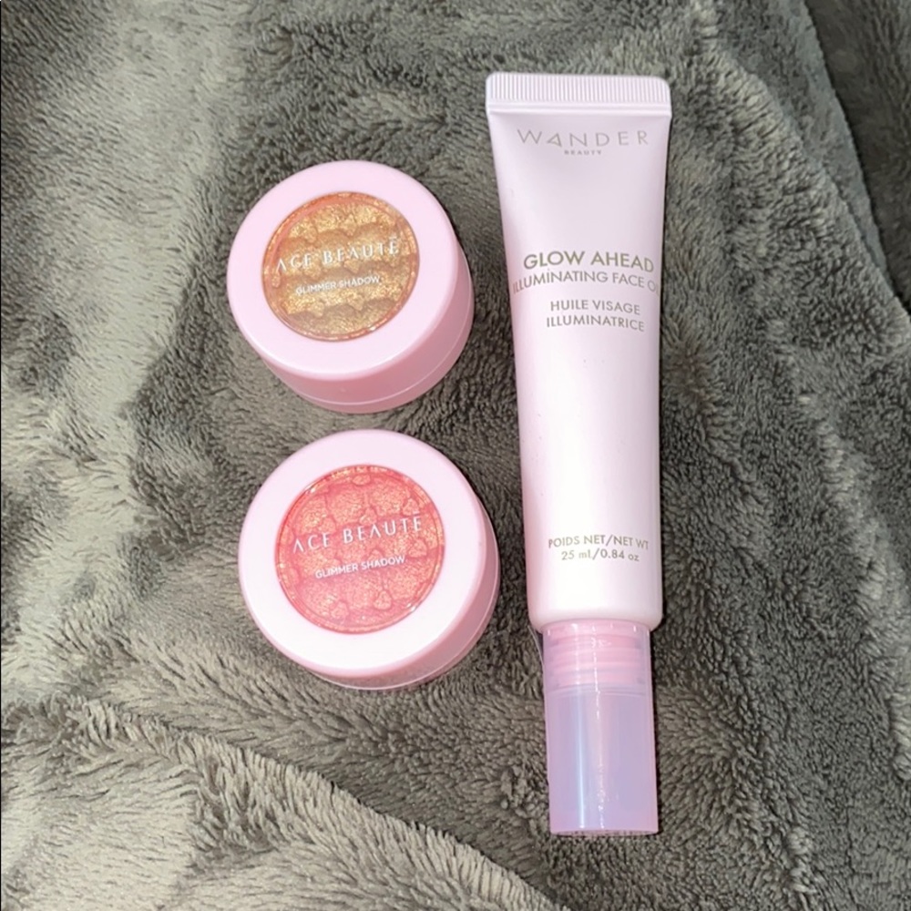 Glimmer shadow & illuminating face oil